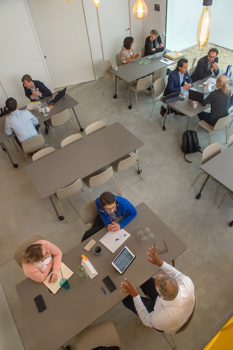 View on meeting room nurture from the mezzanine
