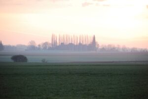 Landscape on the heavenly route home to Meldert
