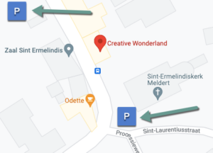 Waar te parkeren bij Creative Wonderland?