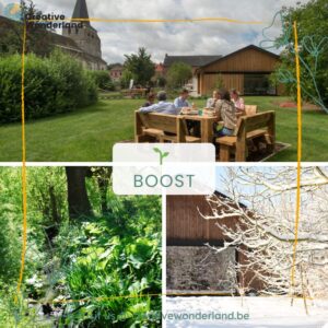 Vergaderen in het groen met vergaderzaal Boost