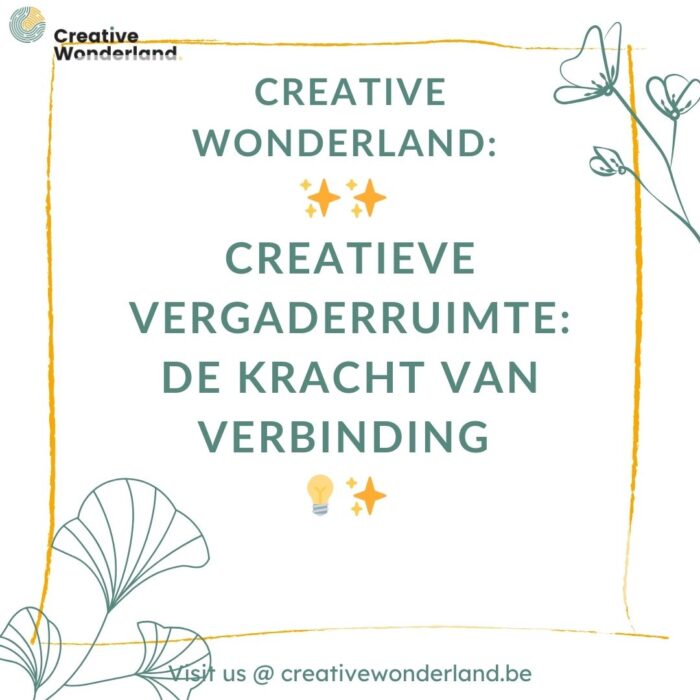 Creatieve vergaderruimte: waar mensen samenkomen ontstaan buitengewone ideeën