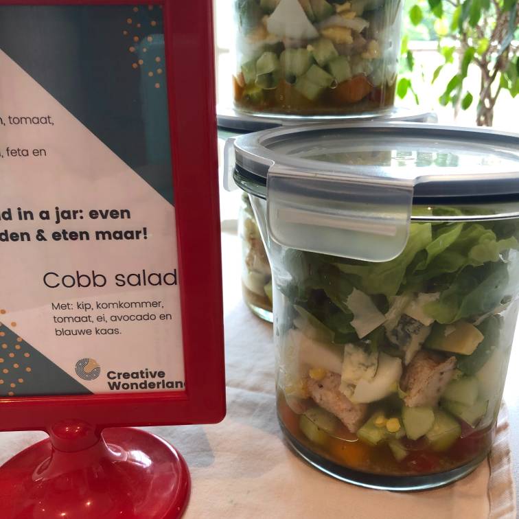 Prijzen voor huur vergaderzaal: salad in a jar
