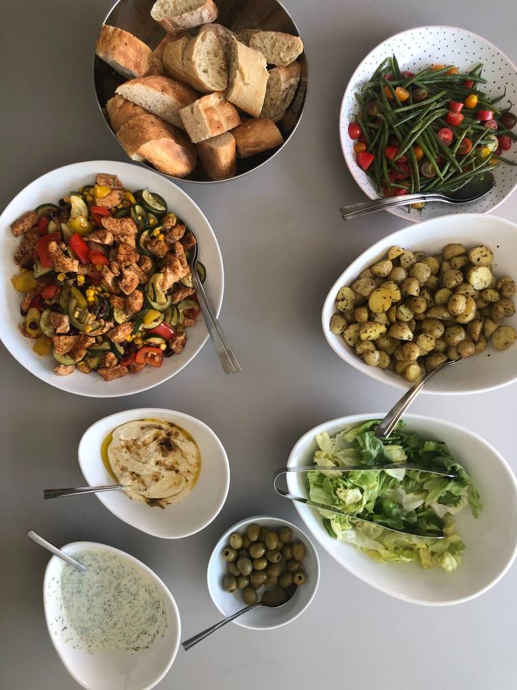 Tarifs location de salle : buffet de salades